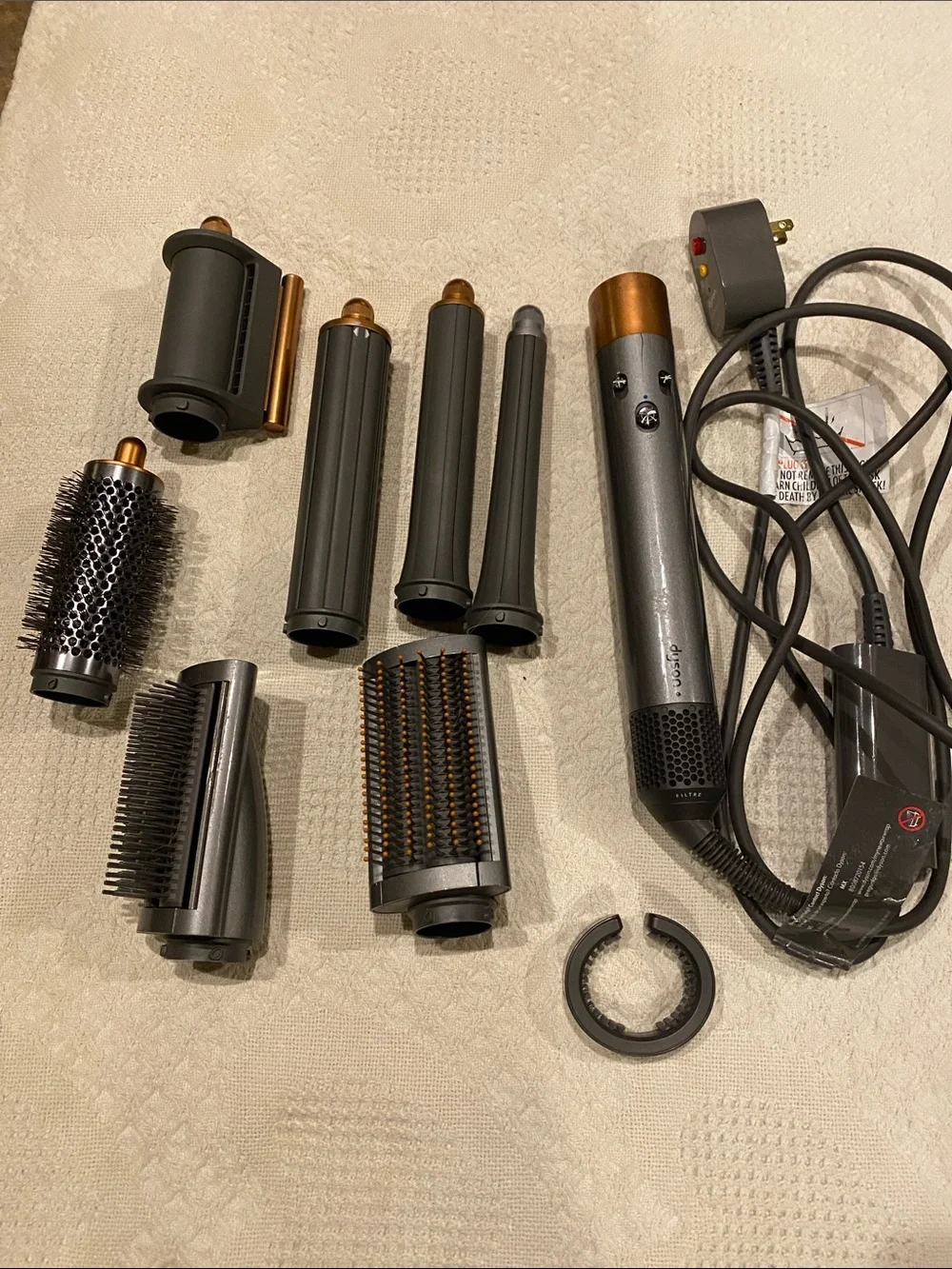 Dyson Airwrap Complete Long Styler in Gray with Gold Accents